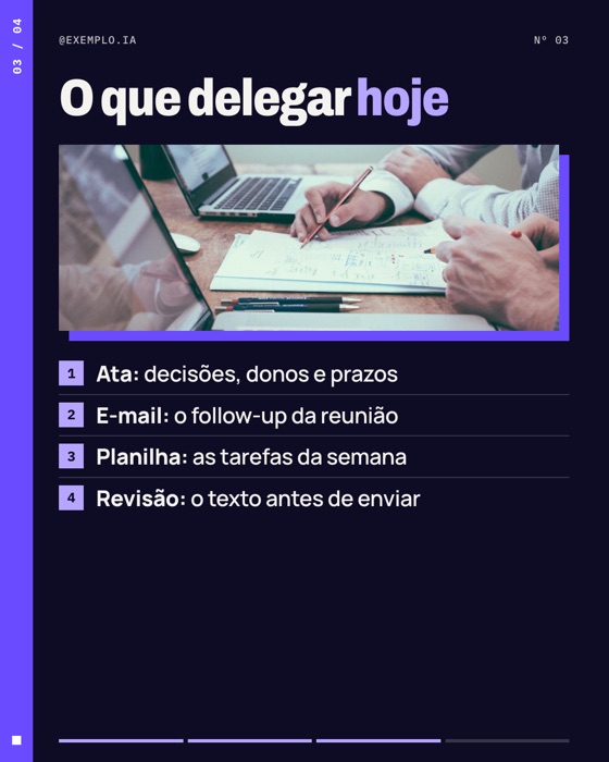 Slide 3 do carrossel de exemplo de tecnologia
